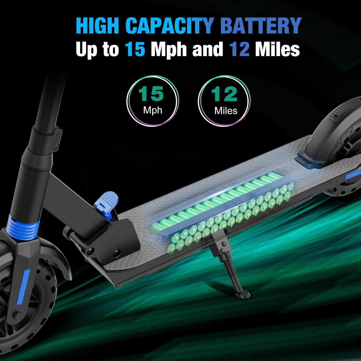 EVERCROSS Electric Scooter 8 Tires 350W Motor Up To 15 MPH 12