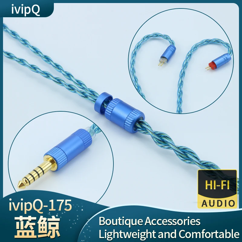 IvipQ 175 4 Core LITZ Oil Immersed Graphene And OFC HiFi Earphones