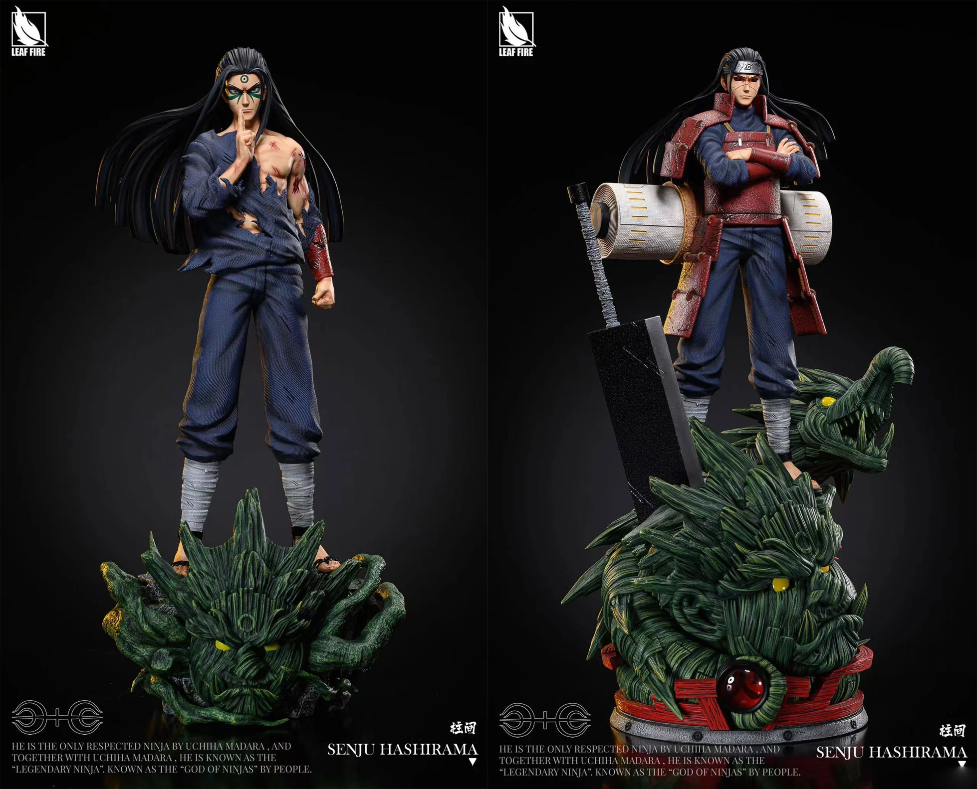 Pre Sale Scale Hashirama Senju Naruto Resin Statue Leaf Fire