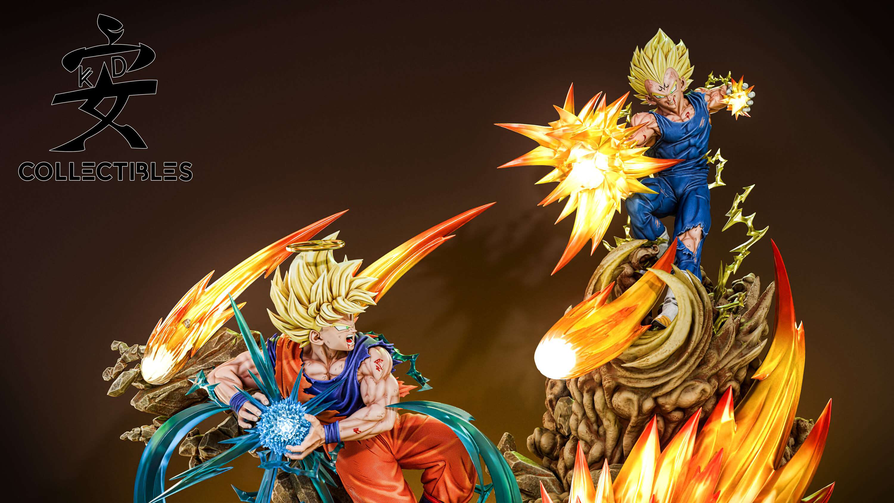 Pre Sale Scale Super Saiyan Son Goku Vs Super Saiyan Vegeta