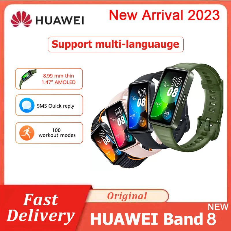 New Huawei Band Smart Band All Day Blood Oxygen Heart Rate Amoled