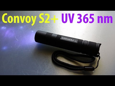 Convoy S Black Uv Nm Flashlight With Nichia A Convoy