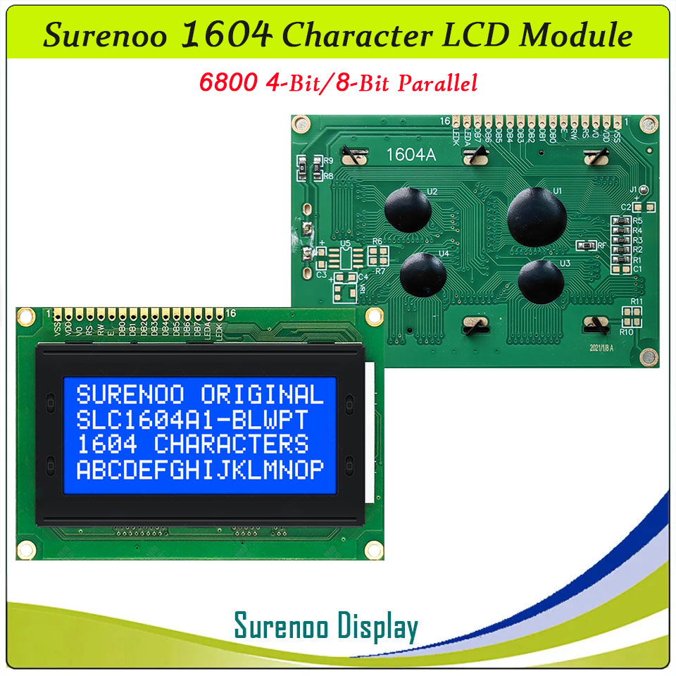 Surenoo 1604 Character LCD Module Display Panel Screen