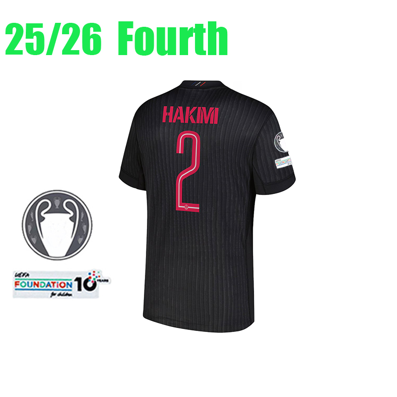 Paris Saint-Germain Jersey 25/26 psg Fourth Player Edition Long Sleeve Jersey S-XXL