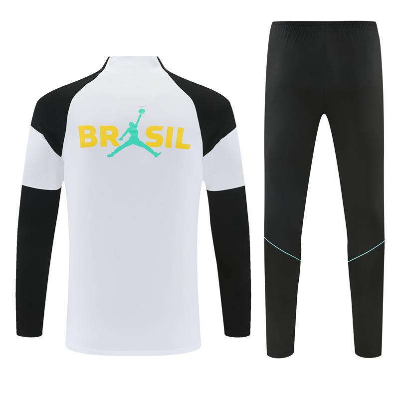 2026 Brazil training suit long sleeve kids size 10#-18#