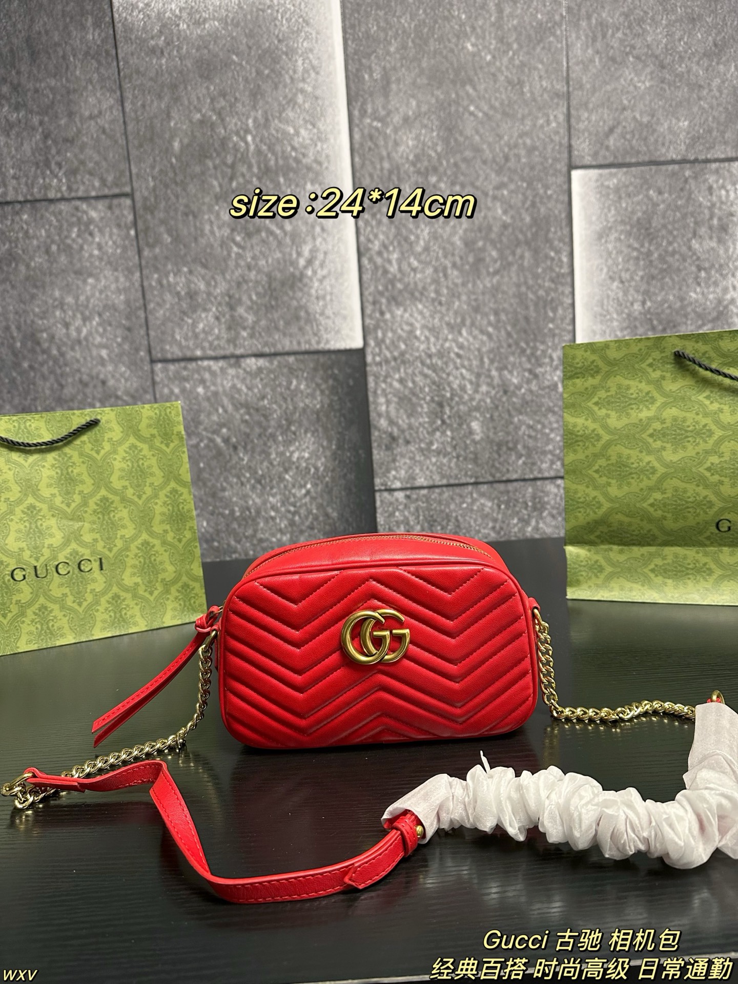 Gucci  Chain-strap camera crossbody bag