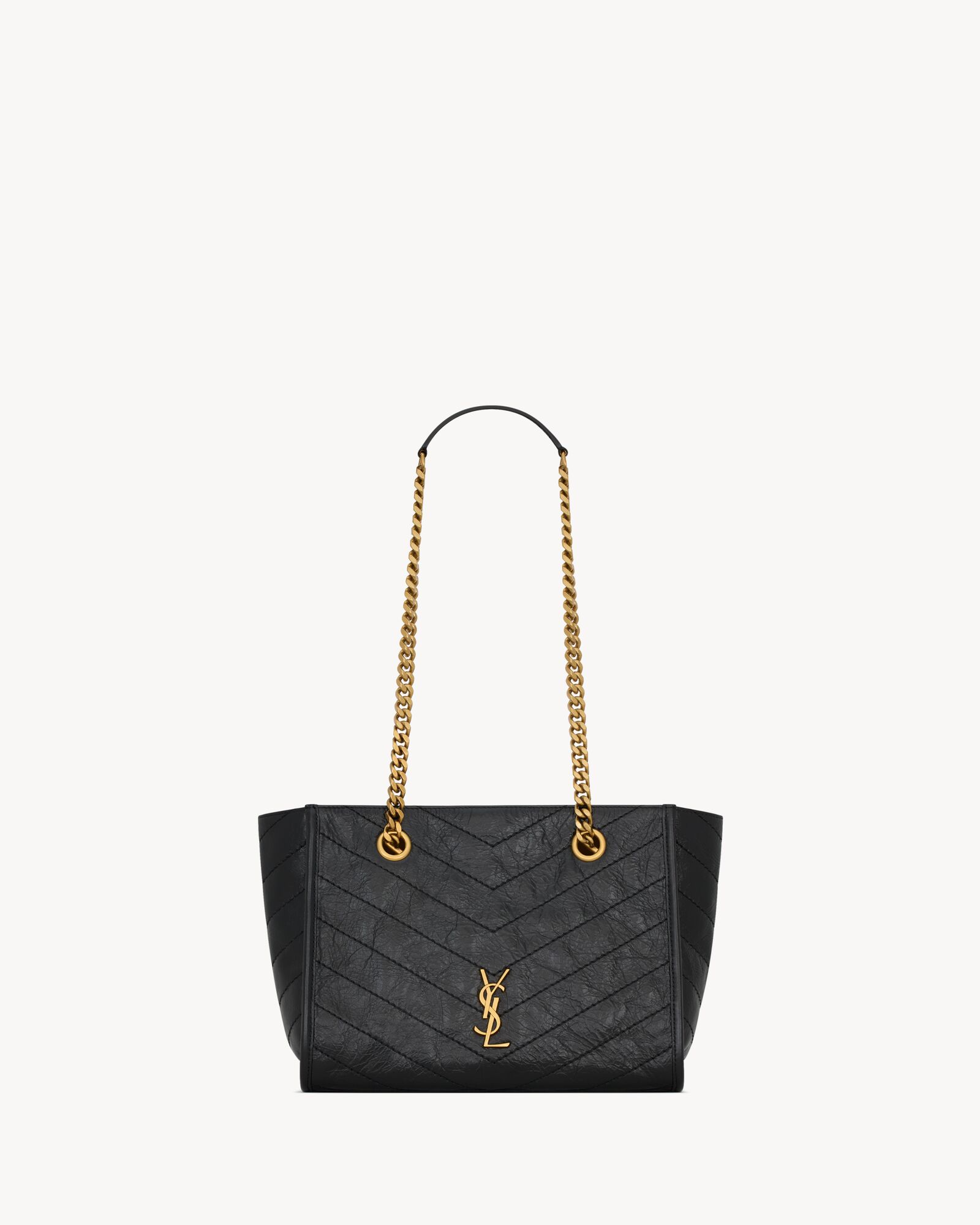 Saint Laurent NIKI Vintage Leather Shopping Bag