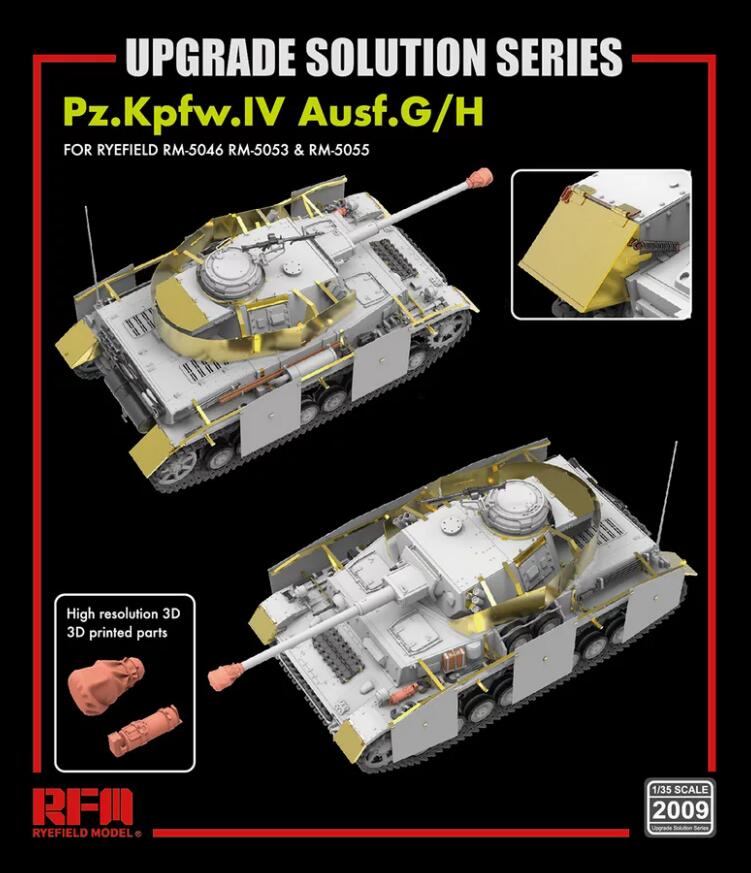 RYEFIELD MODEL RFM RM-2009 1/35 Upgrade Set for Pz.Kpfw.IV Ausf.G/H