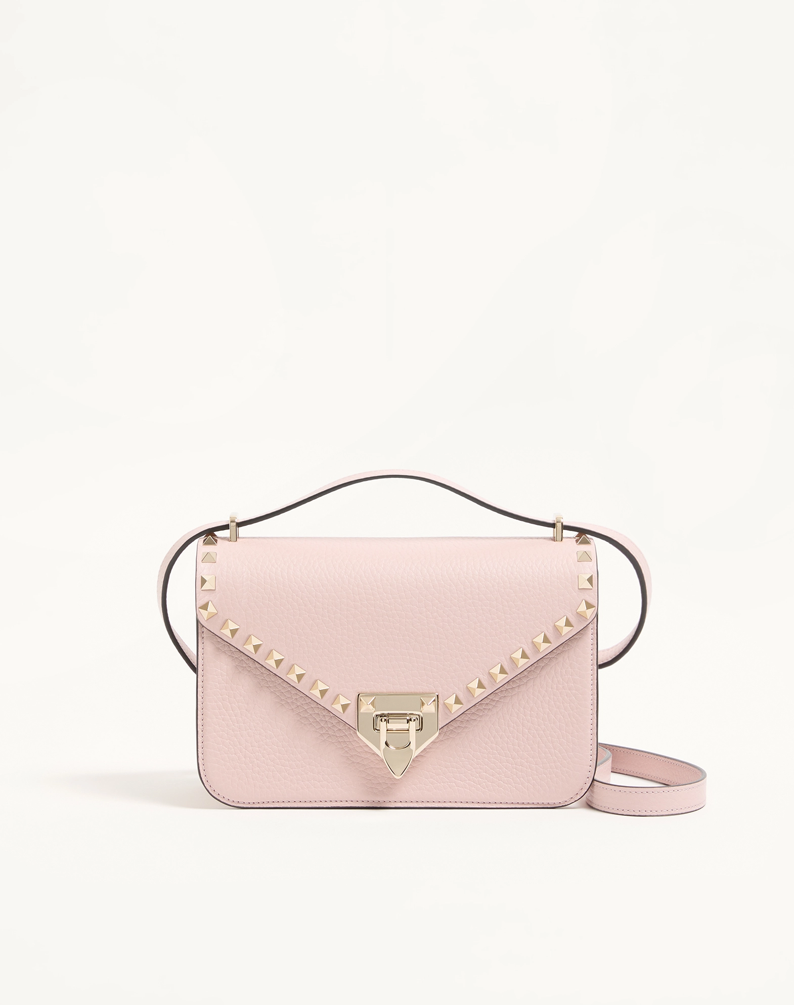 Valentino Rockstud Small Grained Calfskin Shoulder Bag