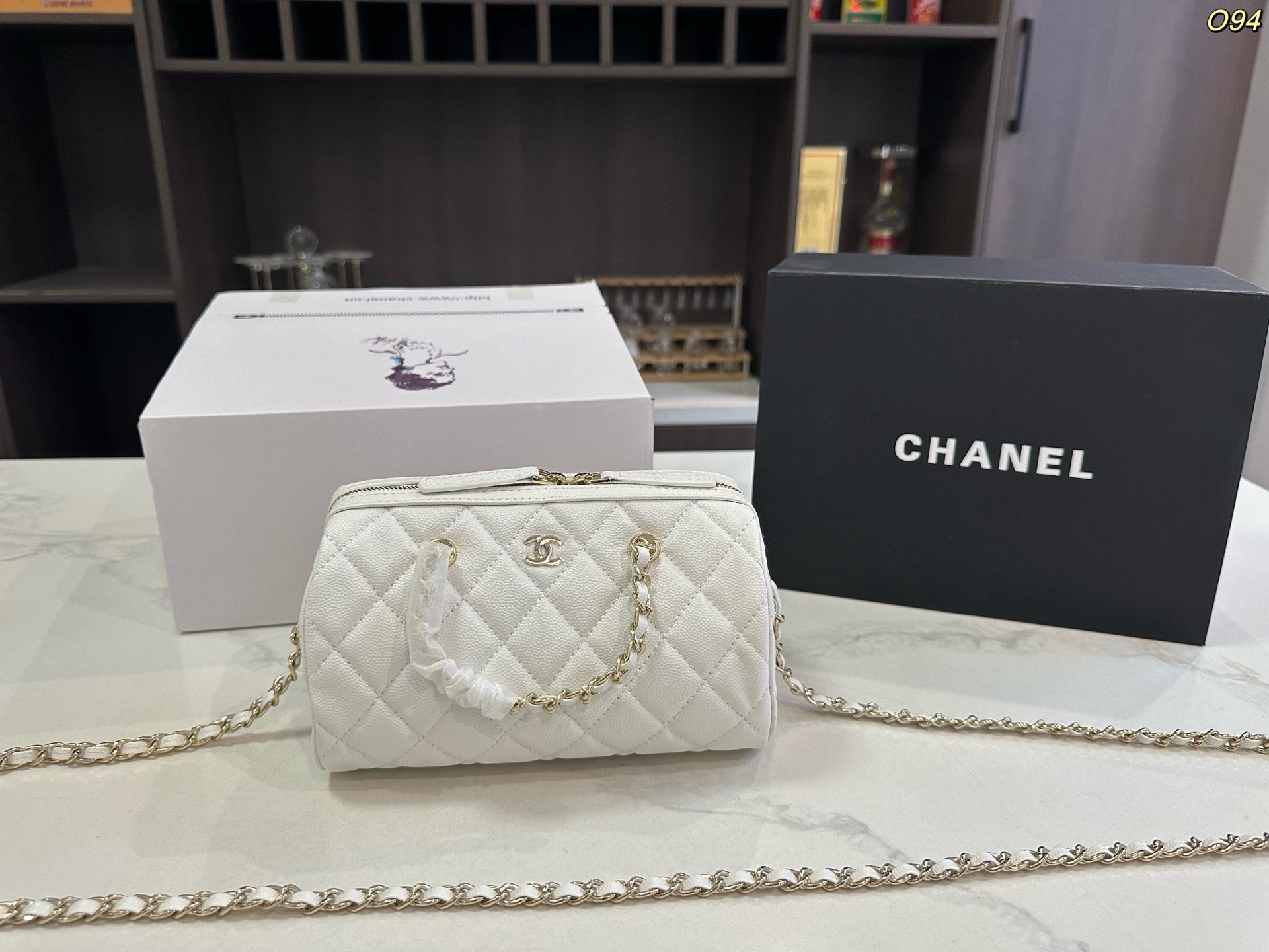 Chanel Boston Chanel 25P bowling bag