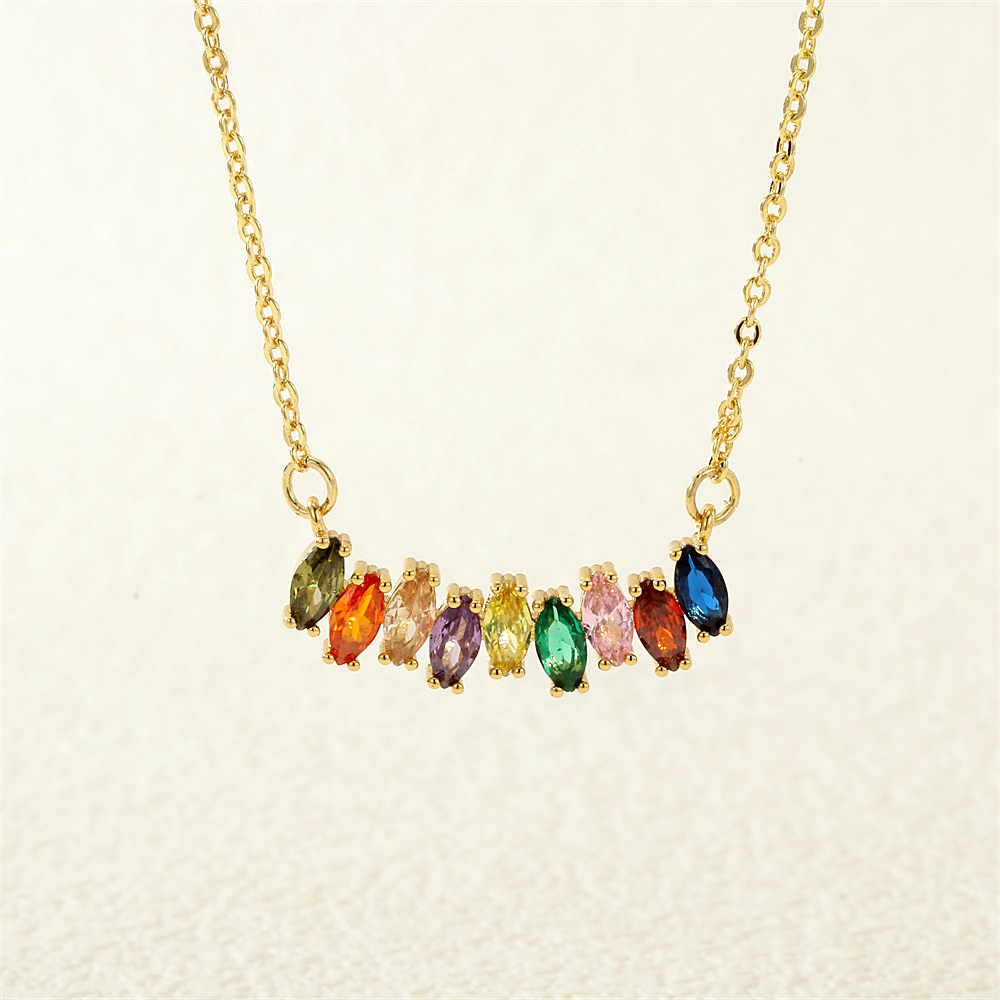 gold birthstone necklace
