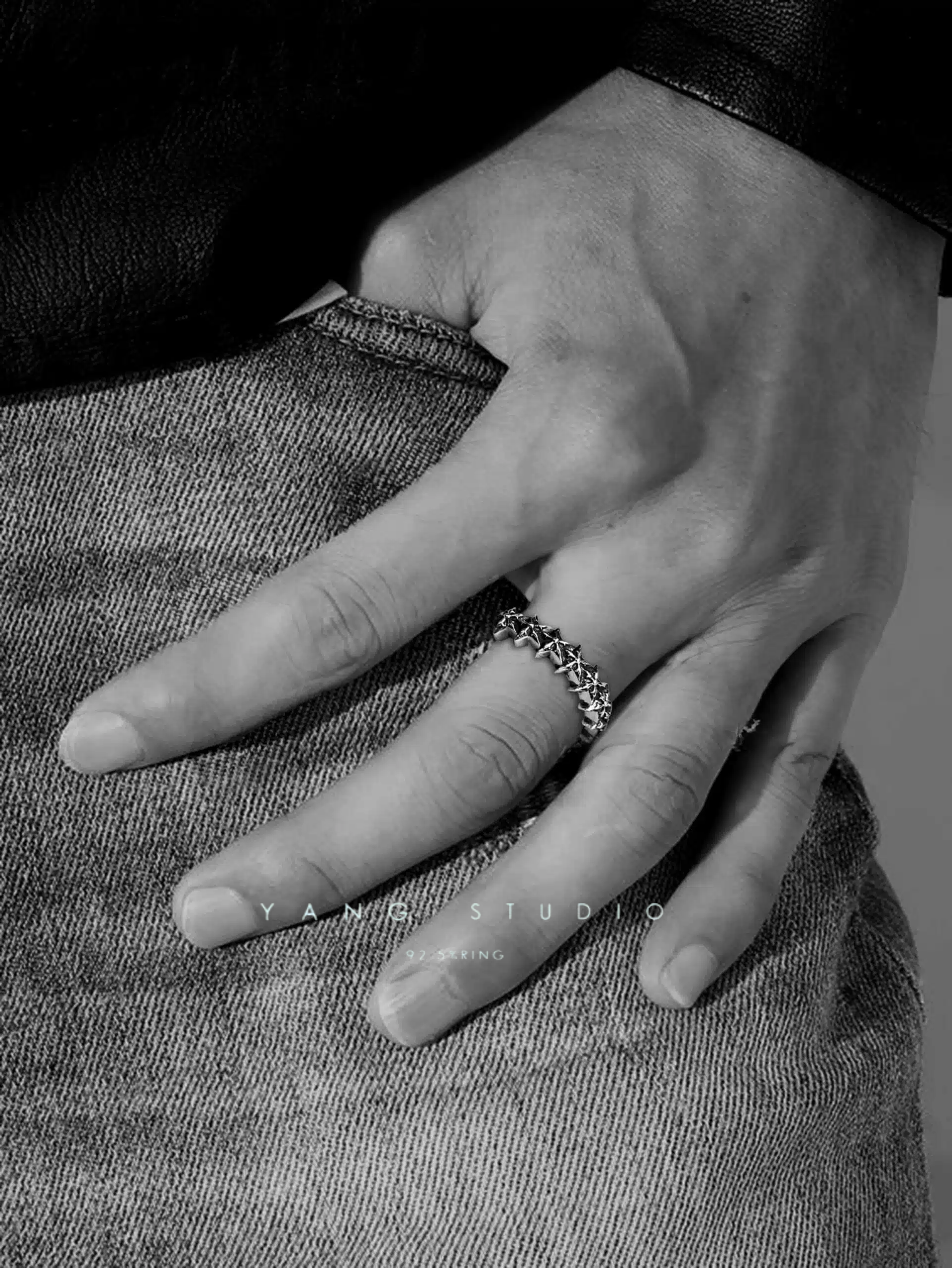 5 SIDED STAR LOOP RING