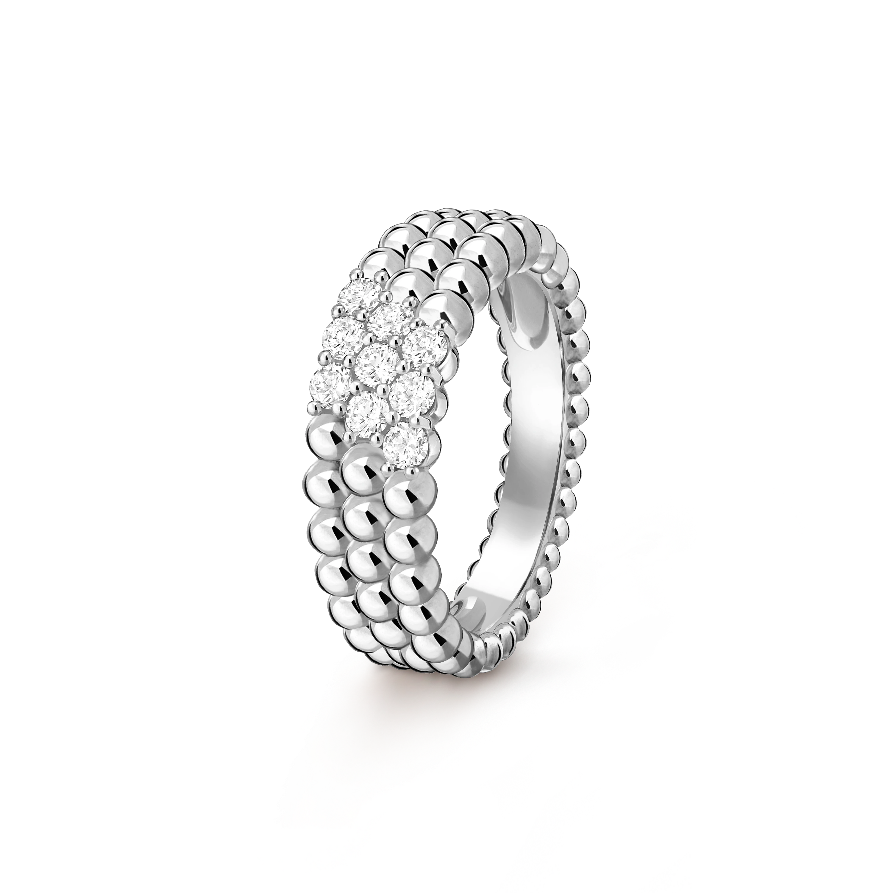Van Cleef & Arpels Perlée diamonds ring