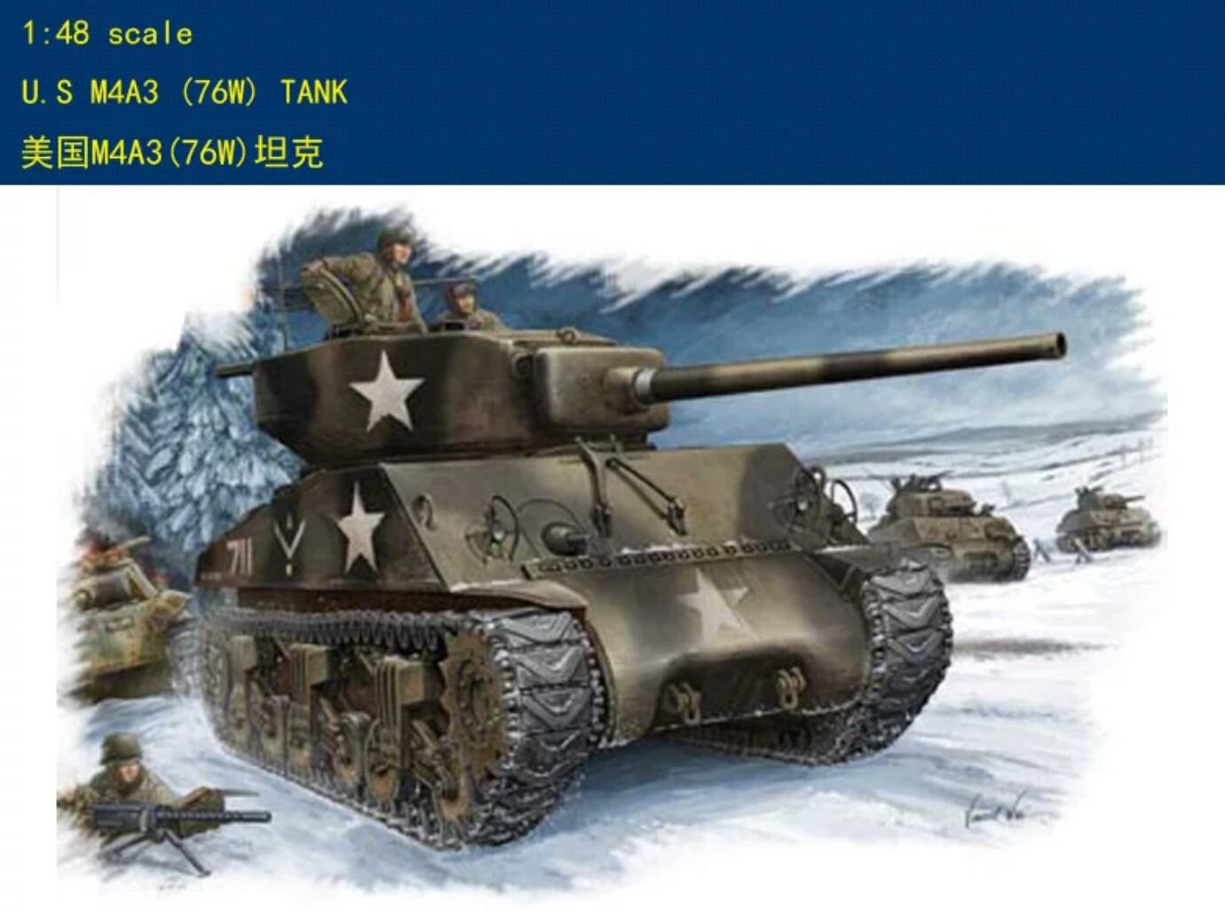 Hobbyboss 1/48 84805 U.S M4A3 (76) W Tank