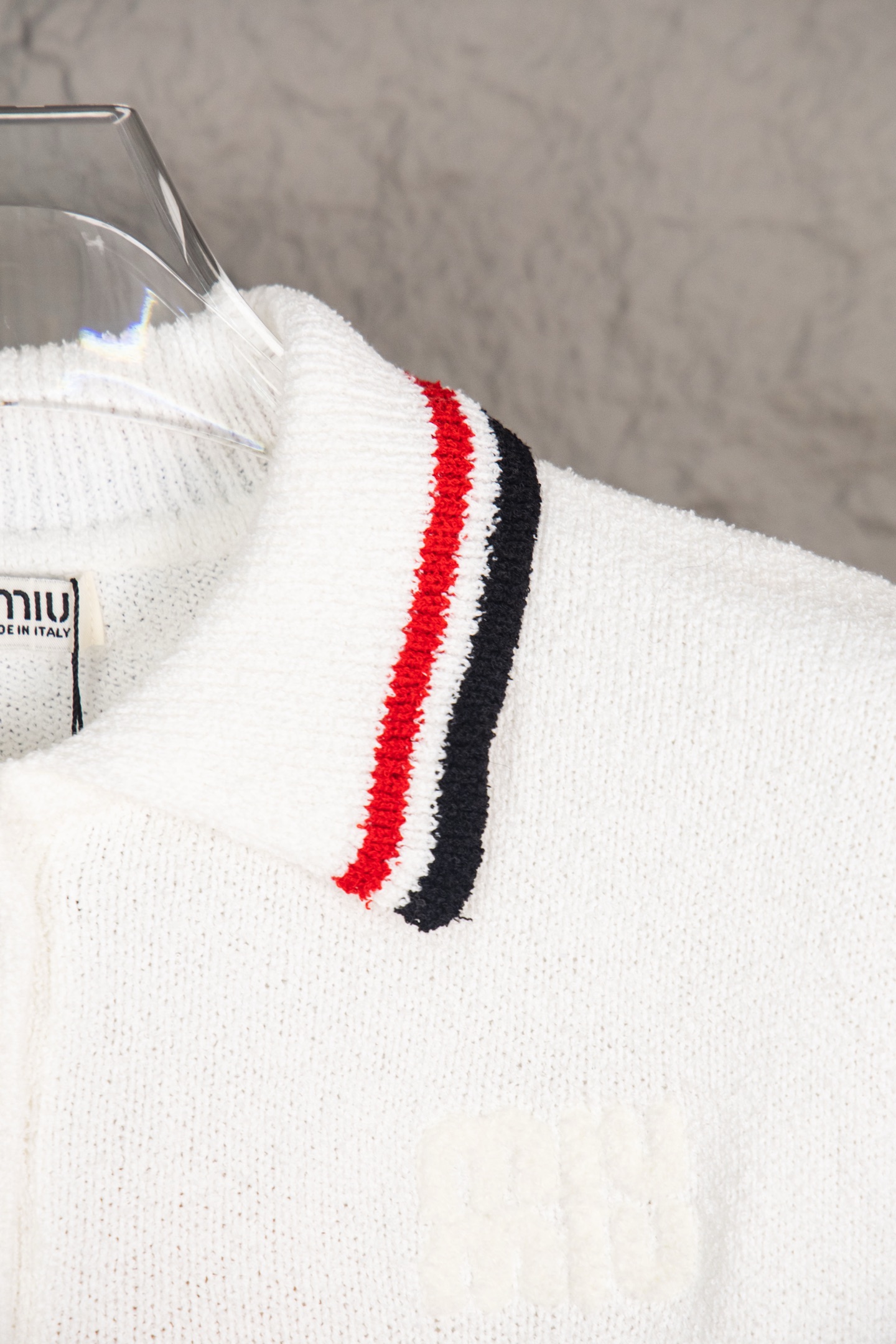 Miumiu Polo knit round-neck sweater