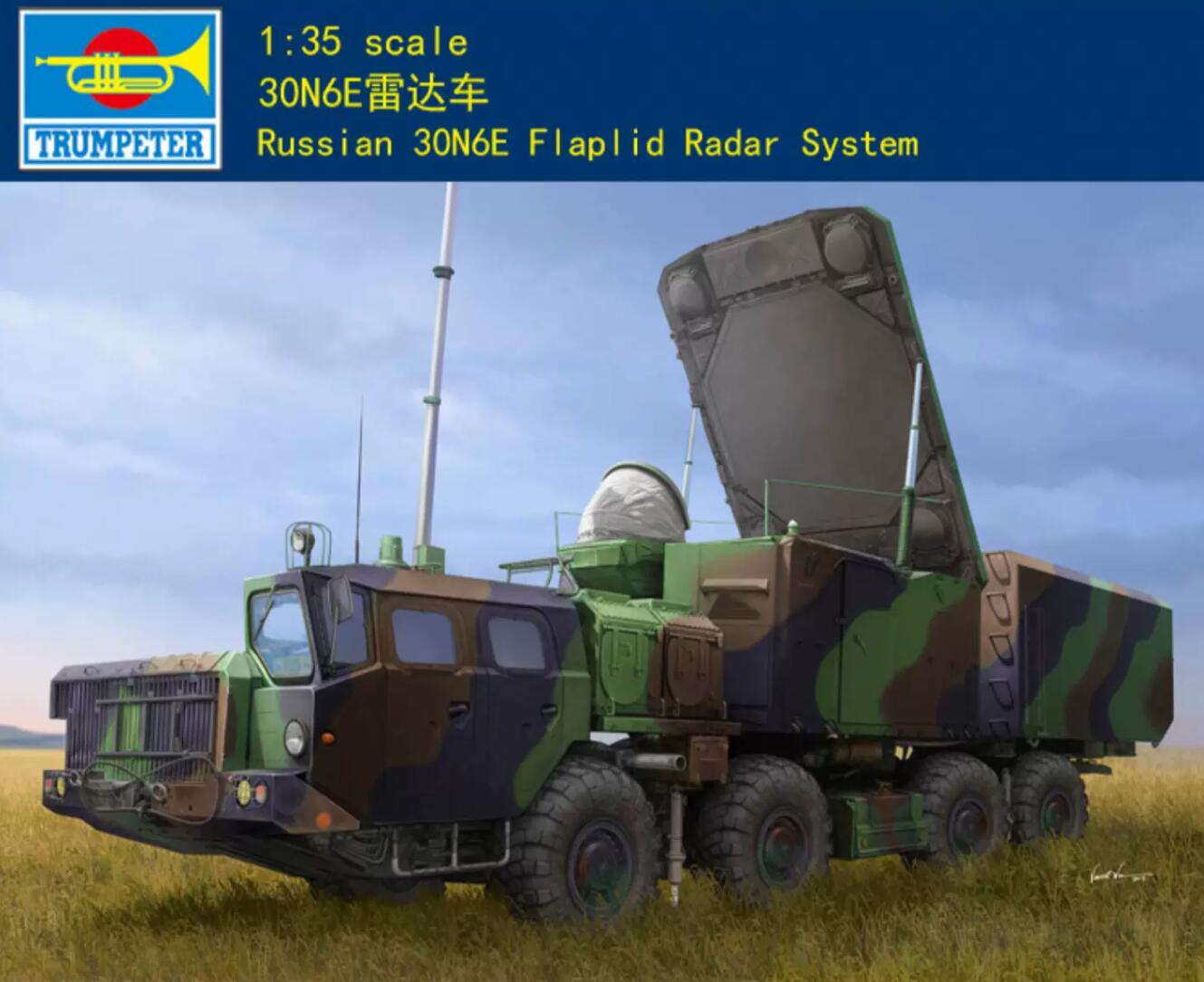 Trumpeter 1/35 01043 Russian 30N6E Flaplid Radar System Military Assembly Model