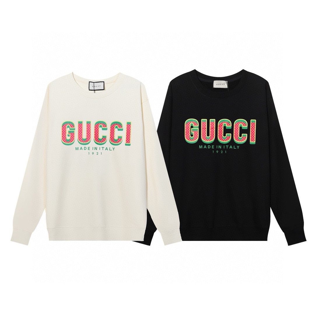 GUCCI printed crew-neck hoodie