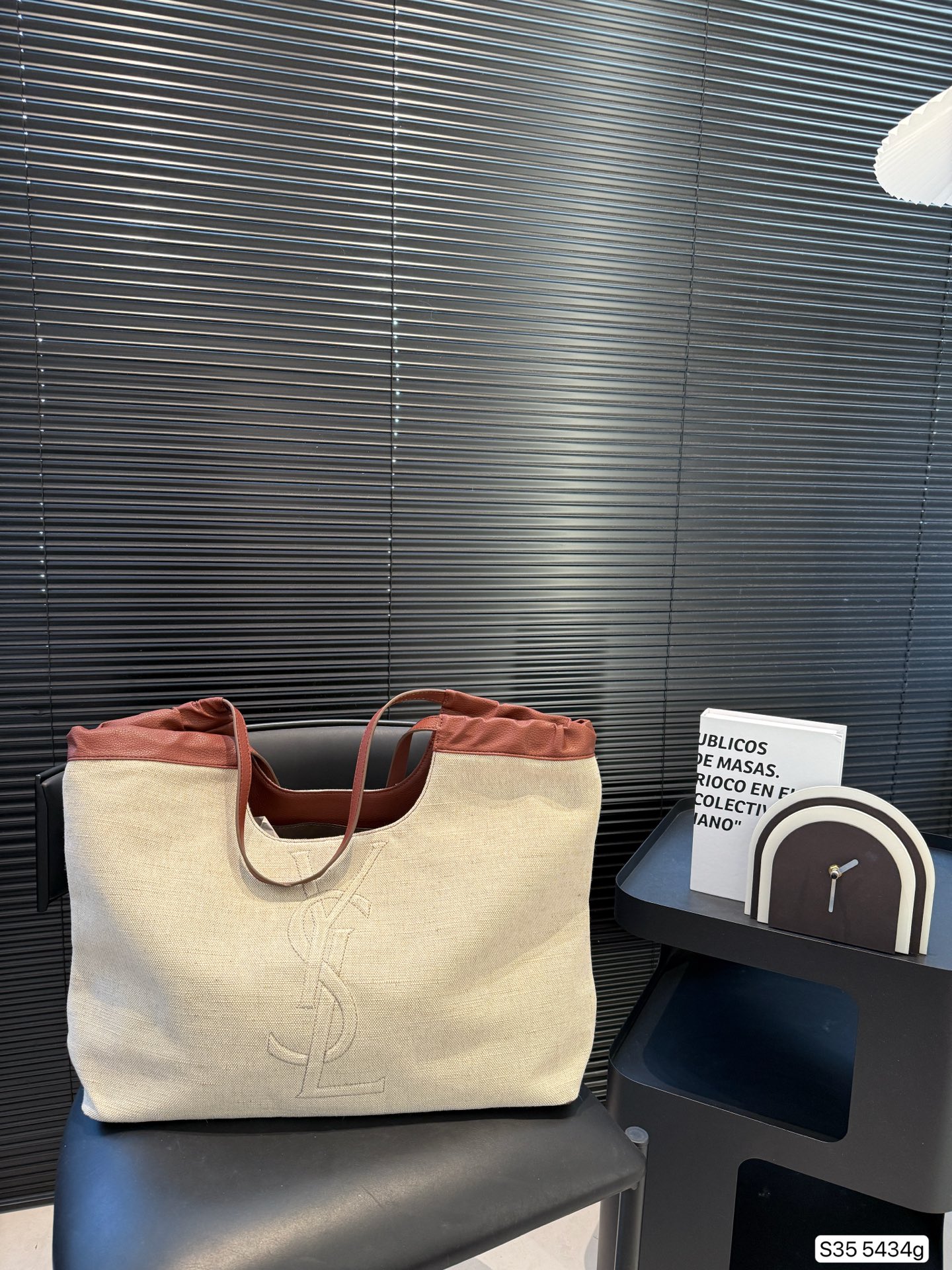 YSL woven tote bag