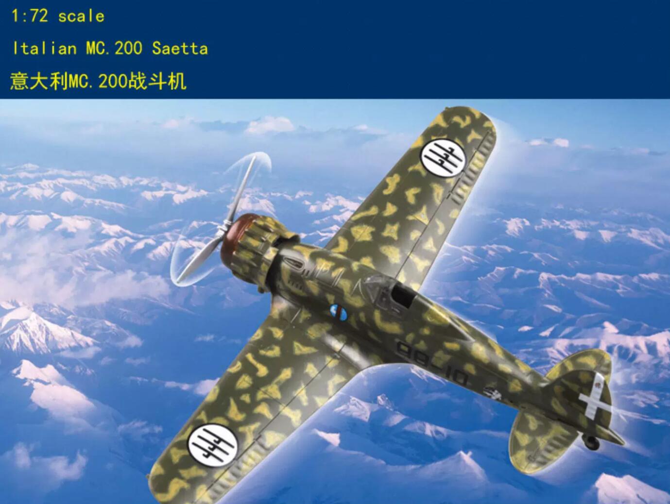 HobbyBoss 80291 1/72 Italian MC.200 Saetta Fighter Assembly Aircraft Model Kits