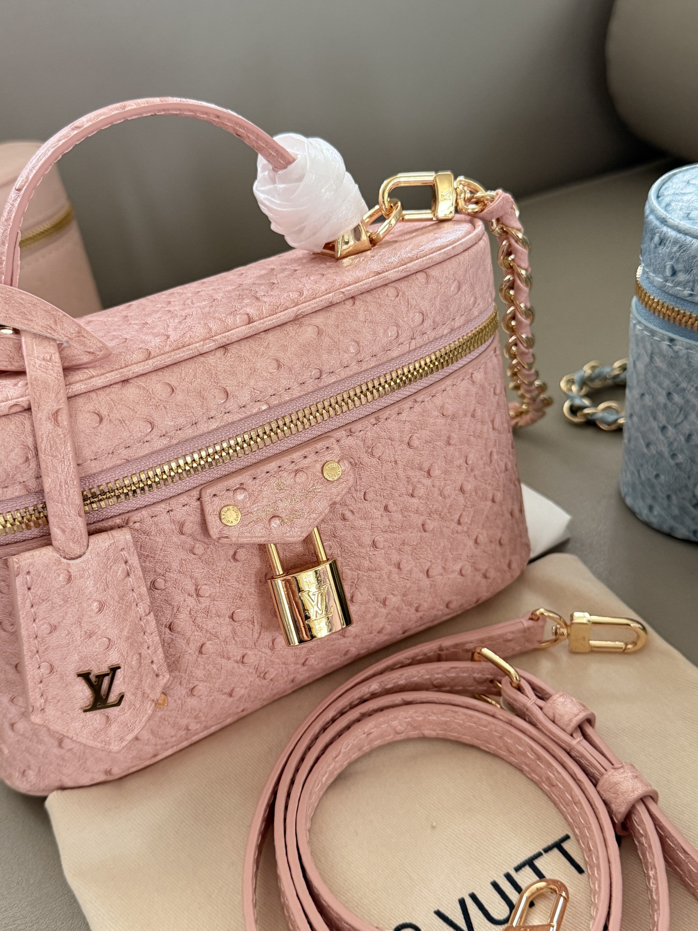 LV vanity box makeup bag