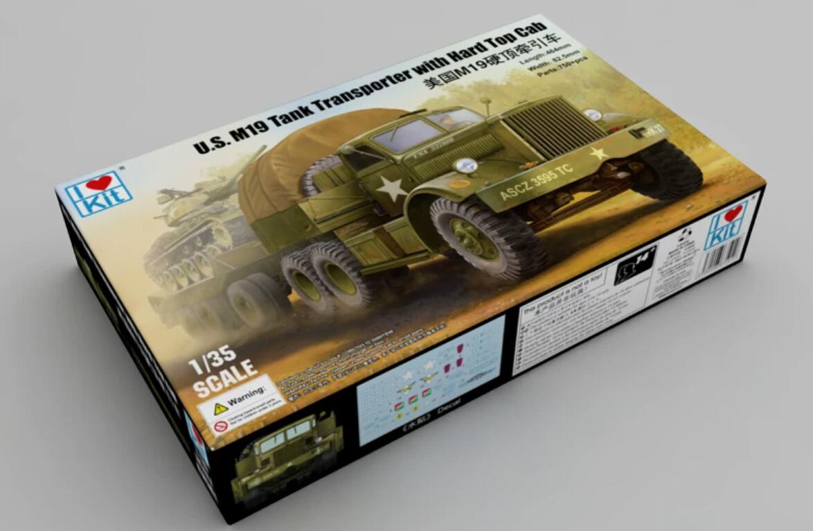 I Love Kit 63501 M19 TANK TRANSPORTER WITH HARD TOP CAB 1/35 Model Kit