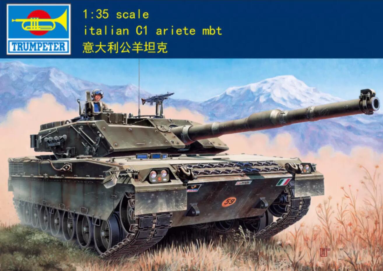 Trumpeter 00332 1/35 Italian C-1 Ariete MBT Tank Model