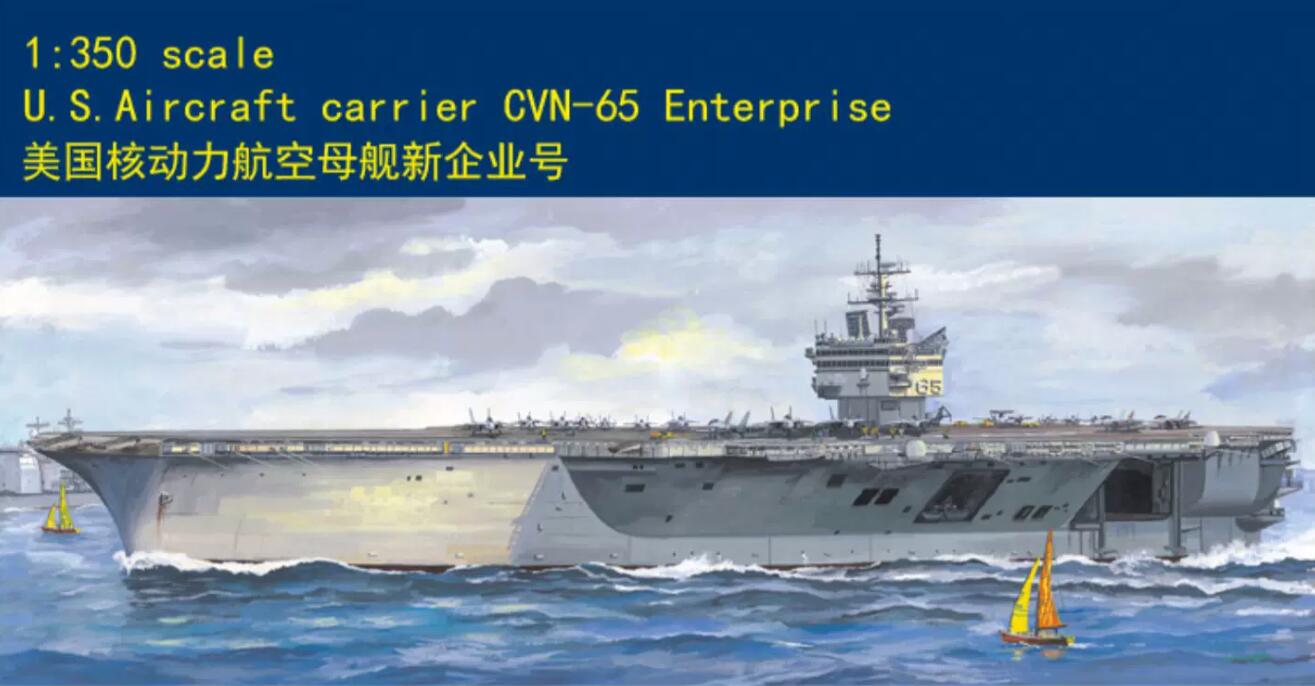 MiniHobby 1/350 Scale Airplane Carrier Battleship 80501 Motor Uss Enterprise