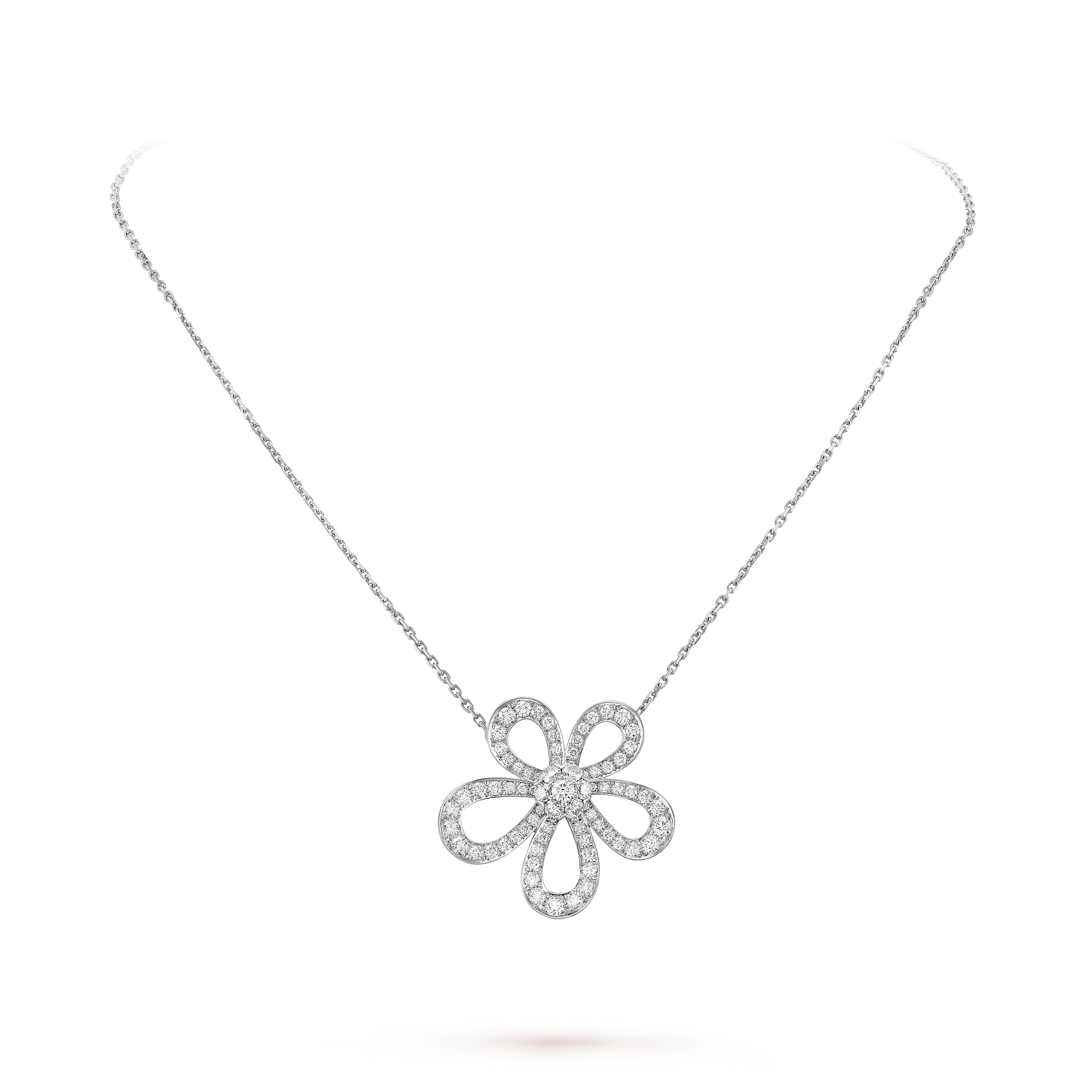 Van Cleef & Arpels Flowerlace Necklace Pendant