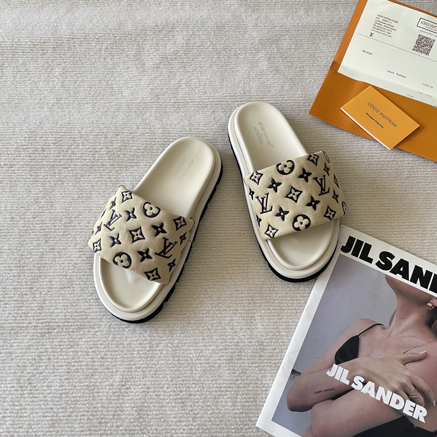 LV Early Spring Letter Buckle Sandals