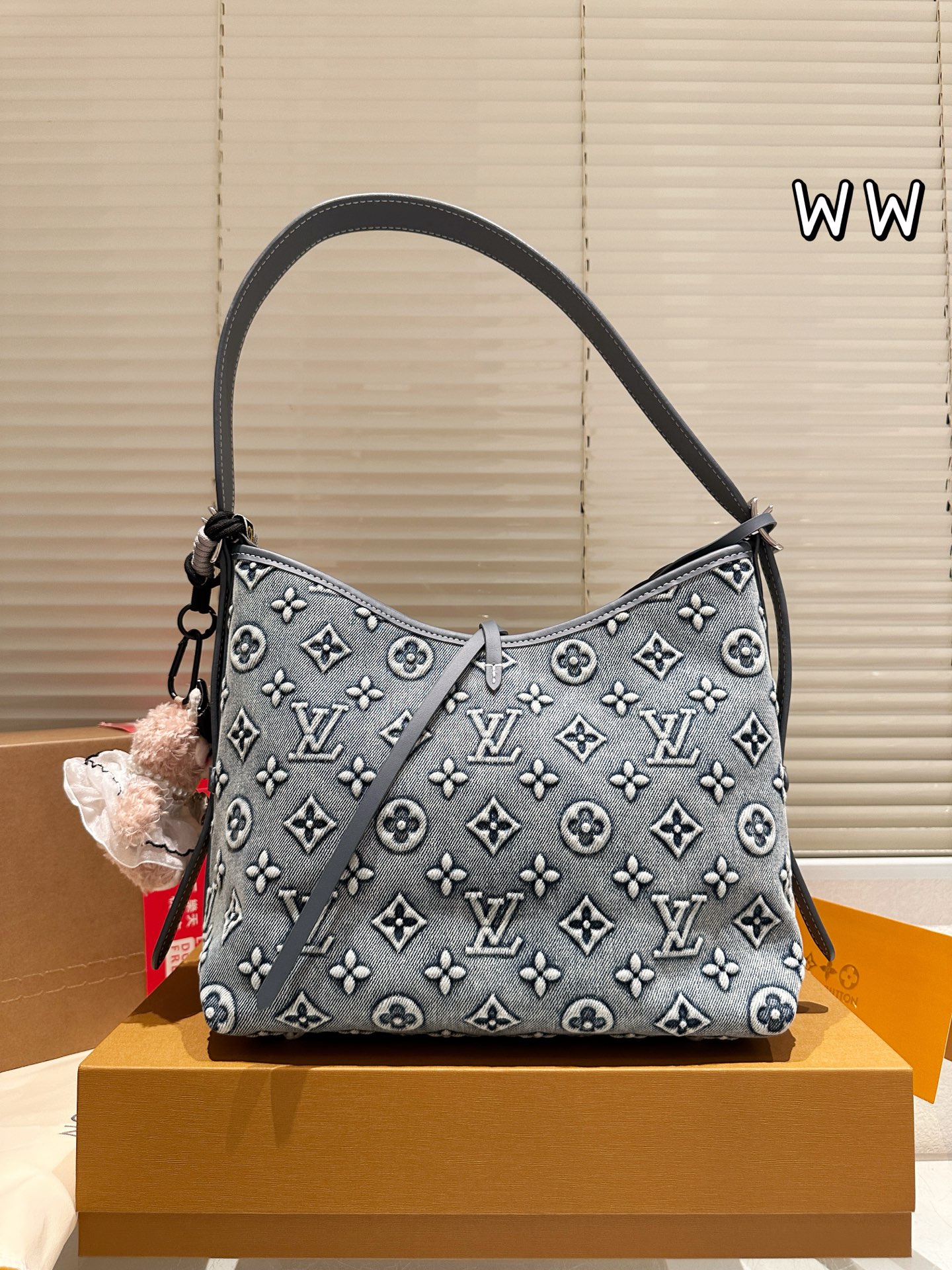 LV Carryall Denim Bag