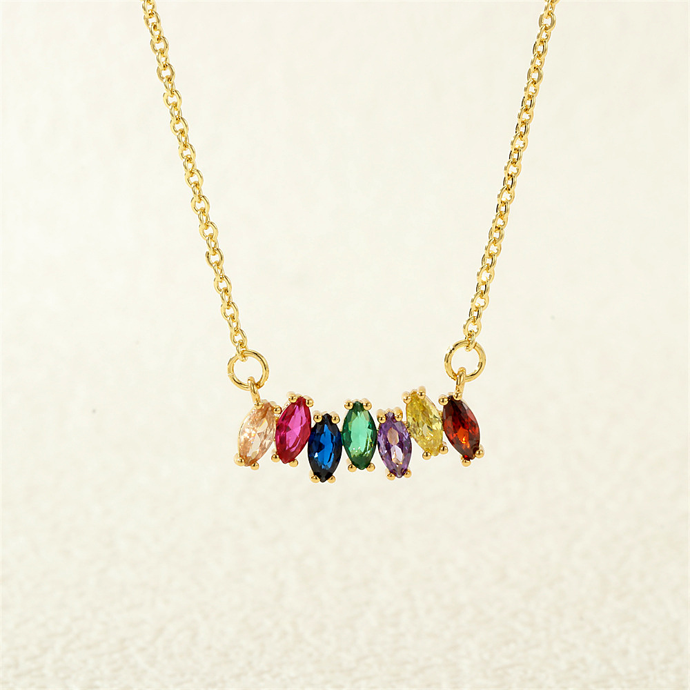 gold birthstone necklace