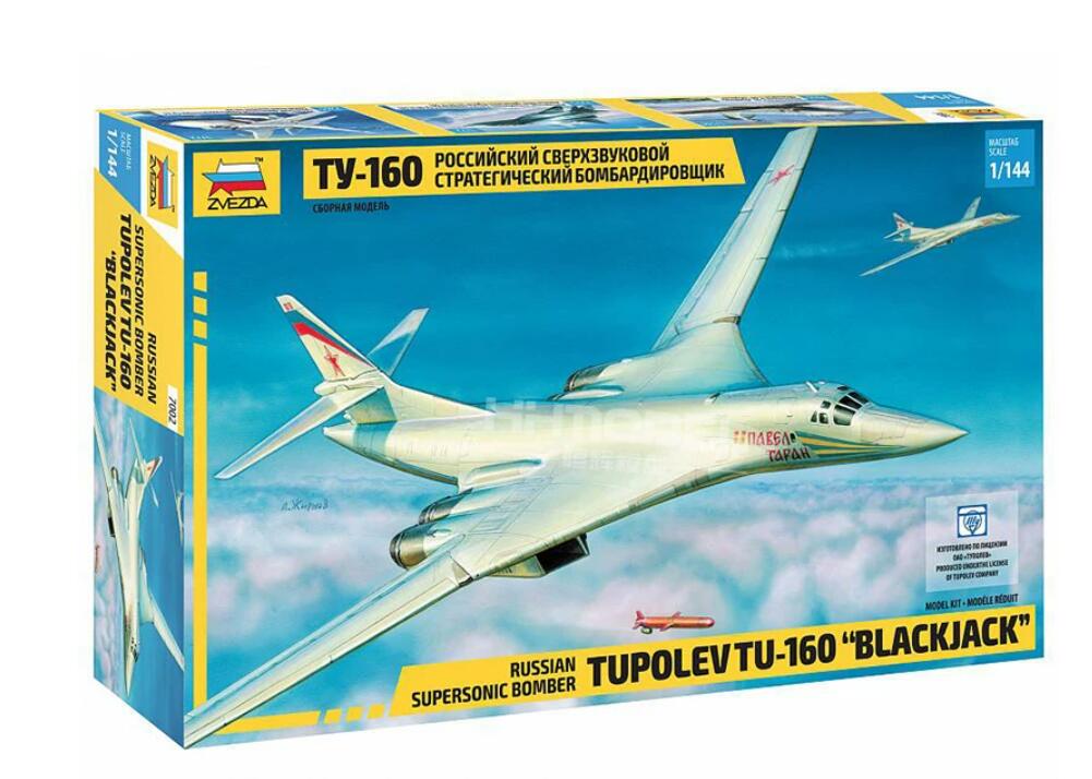 Zvezda #7002 1/144 Tupolev TU-160 Russian Supersonic Bomber