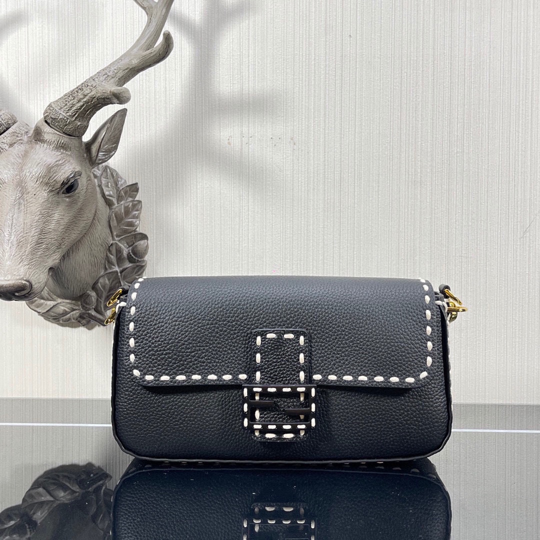 Fendi Togo Baguette shoulder crossbody handbag