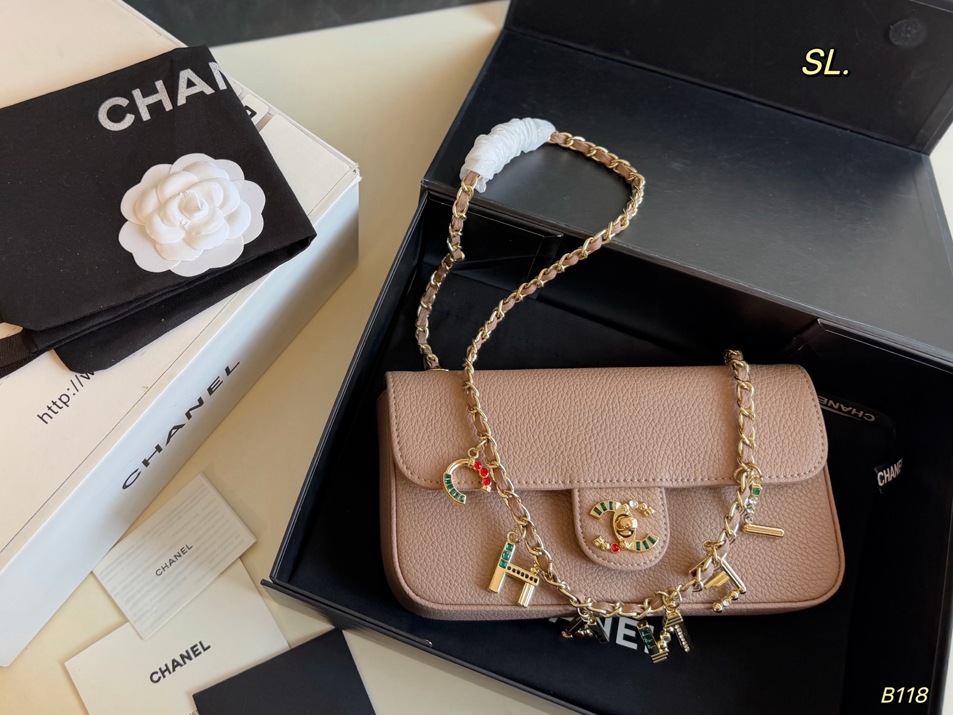 Chanel 26A Badge Chain Bag