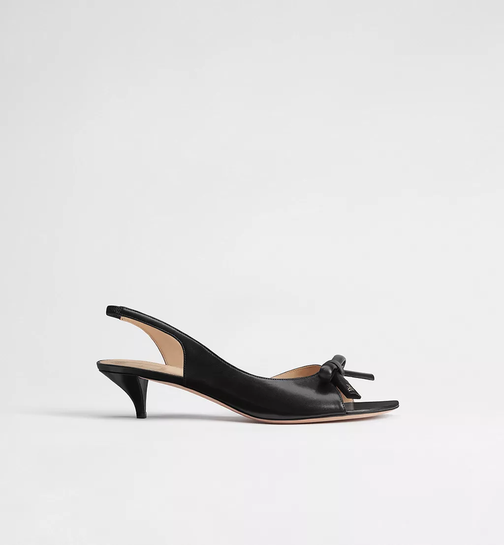 Dior Bow women's shoes, slingback sandals with heels