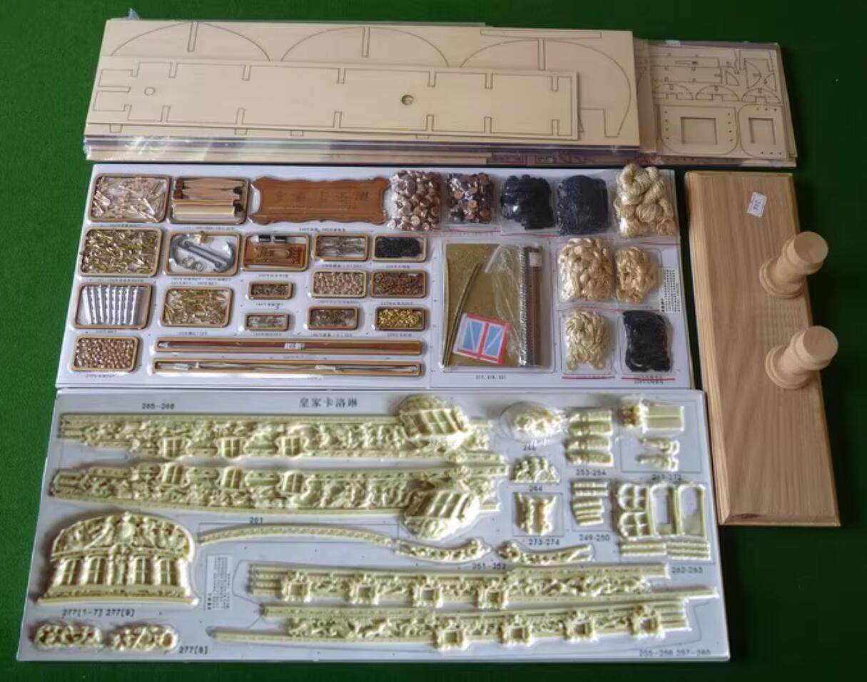 Sacle1/50 British silk-stocking Royal yacht model kit HMS Royal Caroline 1749 Ship model kit