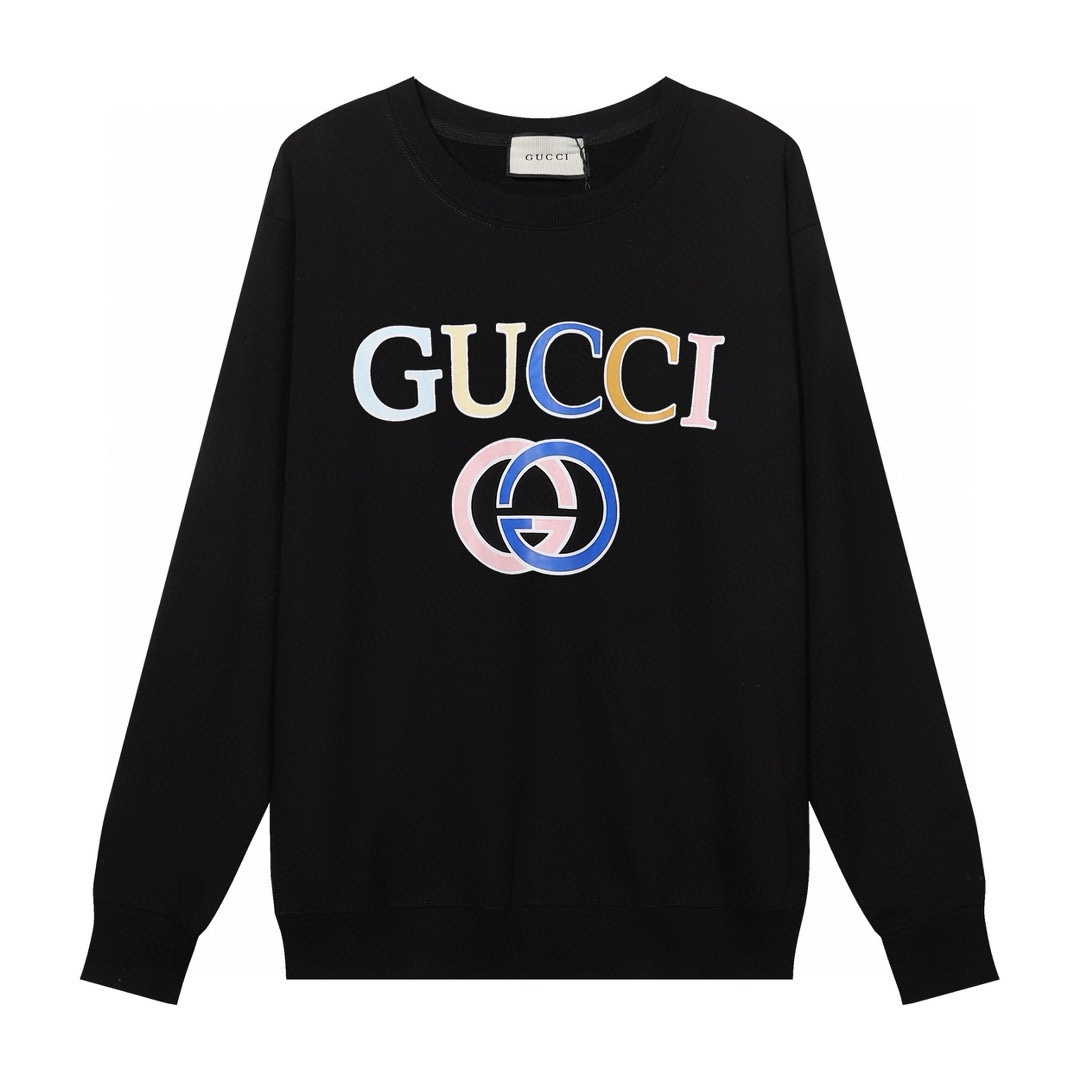 GUCCI printed crew-neck hoodie
