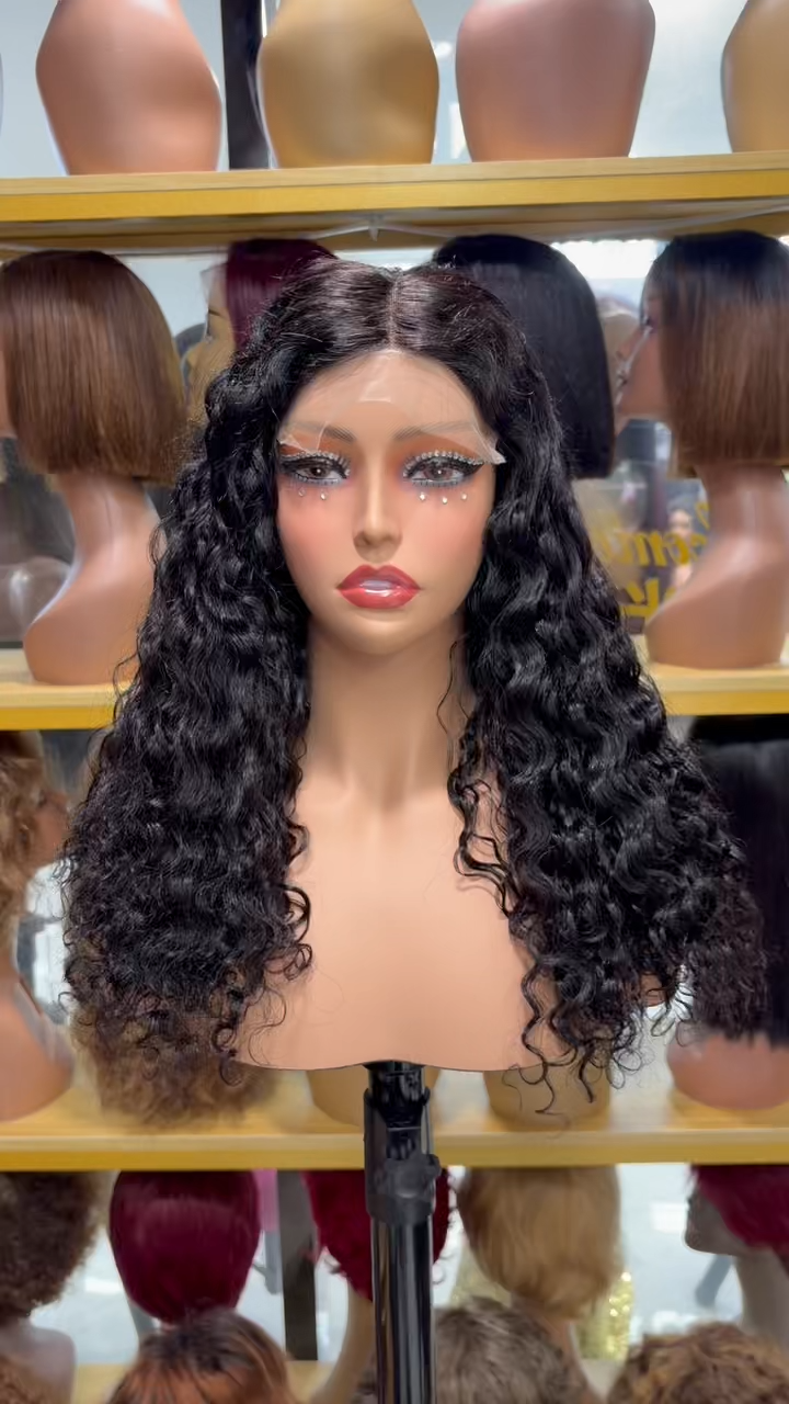 BL 5×5 Closure Gluesless Vietnam Raw Hair Water Wave Wig SDD High Density