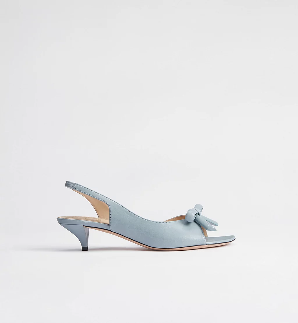 Dior Bow women's shoes, slingback sandals with heels
