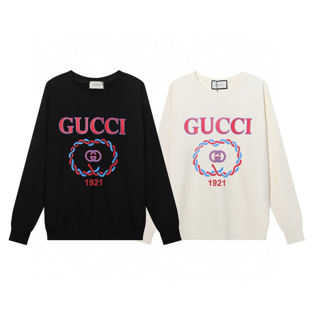 GUCCI printed crew-neck hoodie