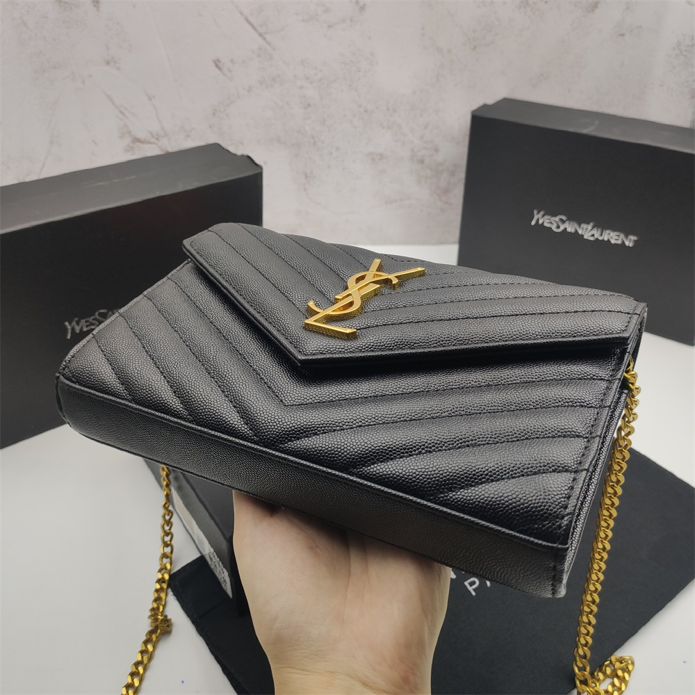 YSL Envelope Chain Purse Hangbag