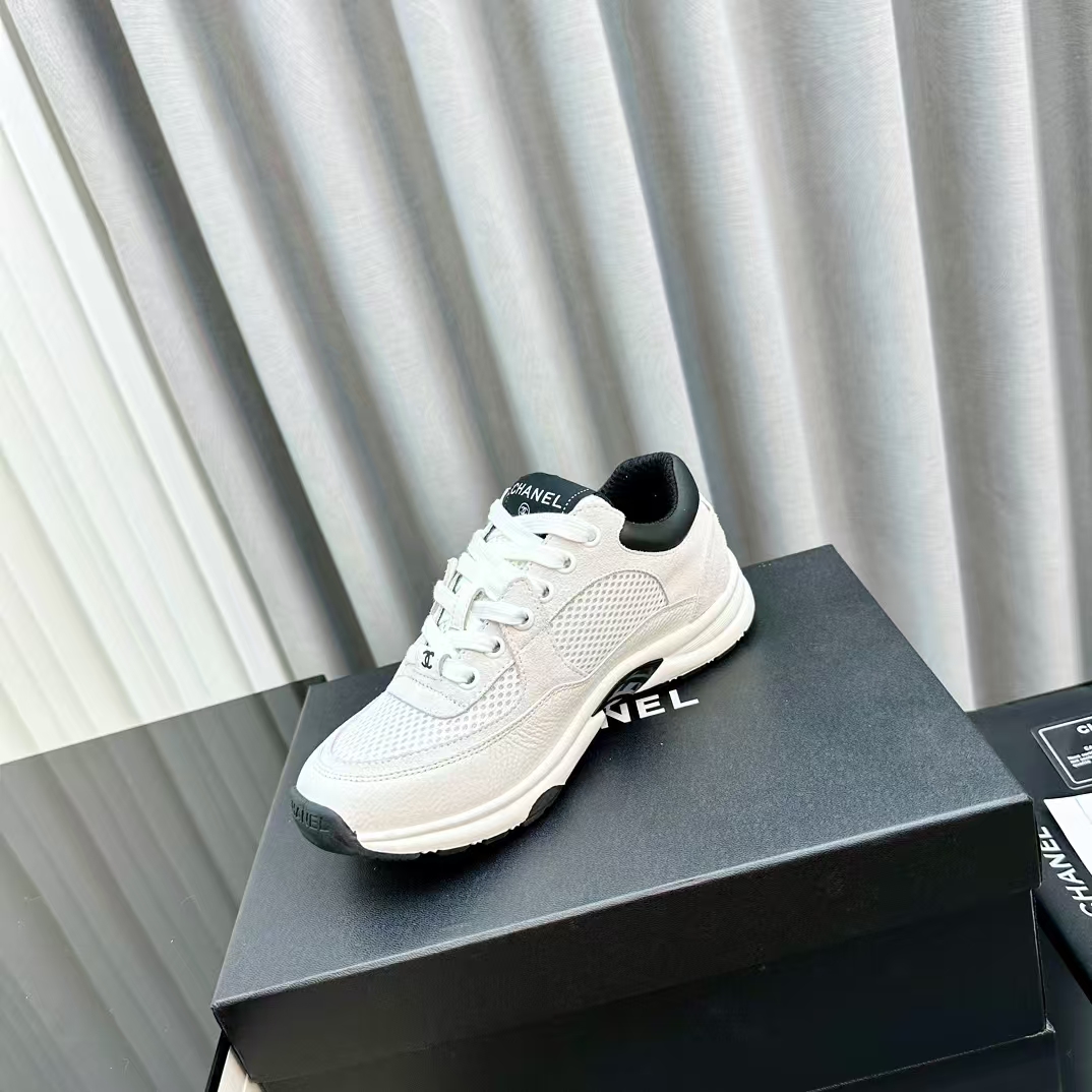 Chanel * SS woolen splicing casual sports shoes