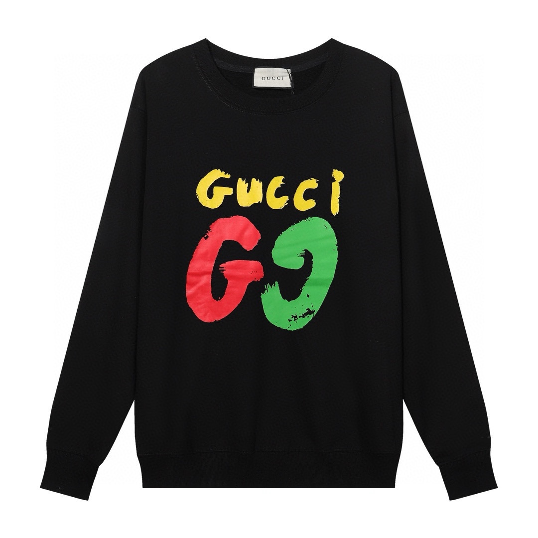 GUCCI printed crew-neck hoodie