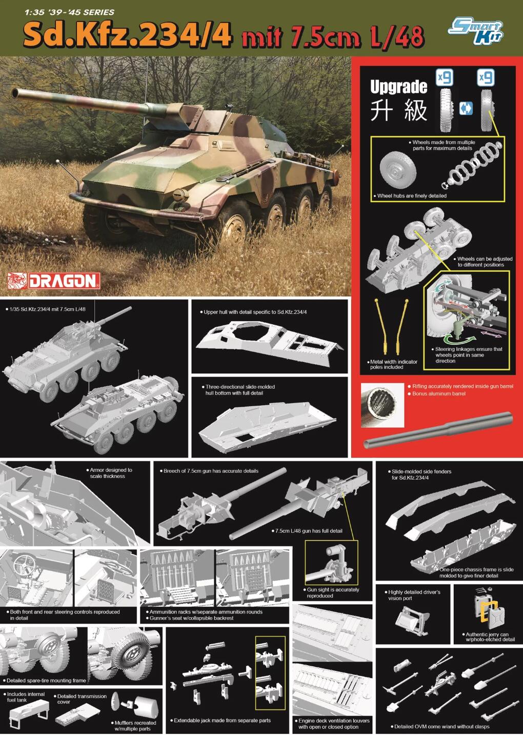 Dragon 6814 1/35 Sd.Kfz.234/4 mit 75mm L/48