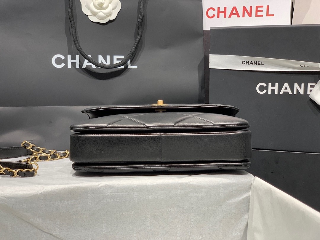 Chanel  Lambskin Quilted Small Trendy CC Top Handle Flap Navy