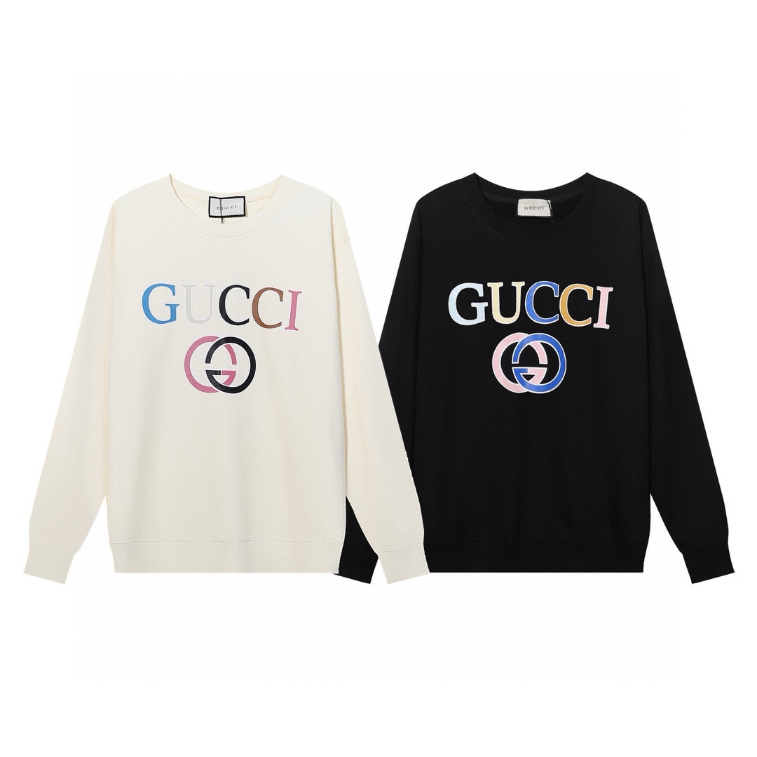 GUCCI printed crew-neck hoodie