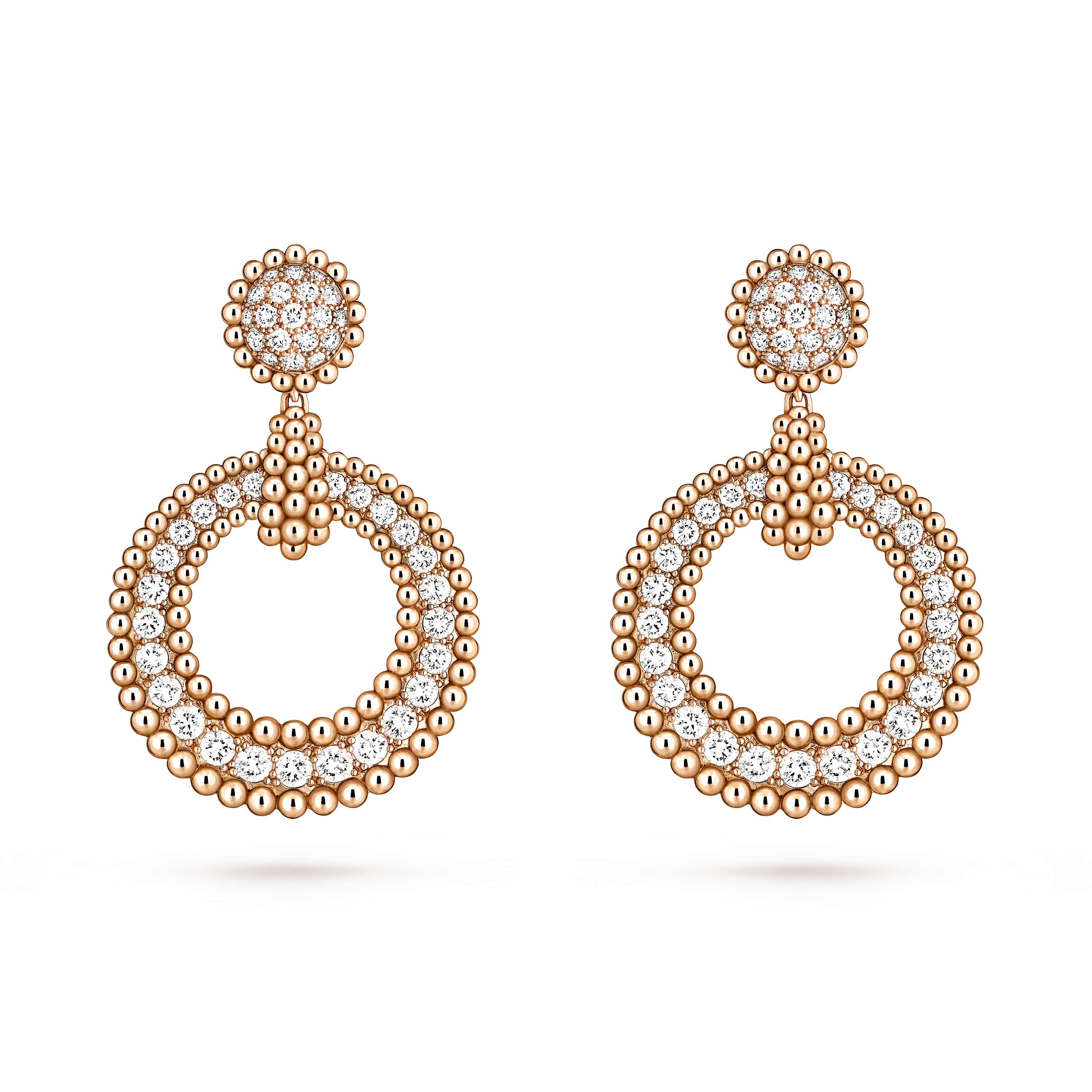 Van Cleef & Arpels Perlée diamonds earrings