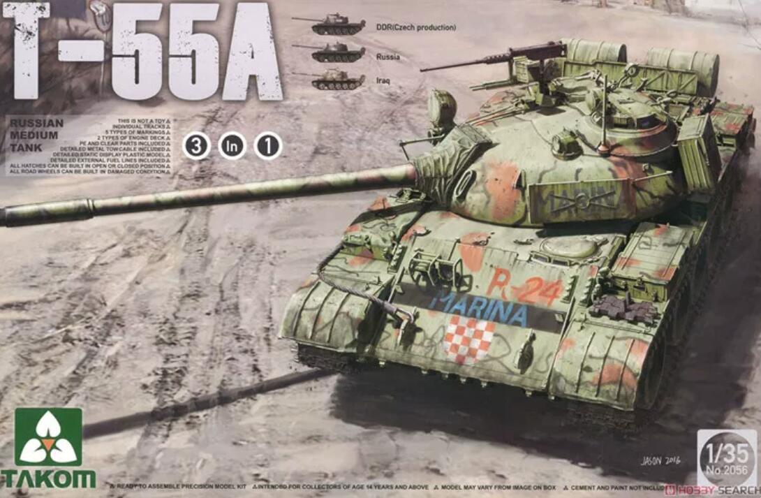 Takom #2056 1/35 Russian Medium Tank T-55A