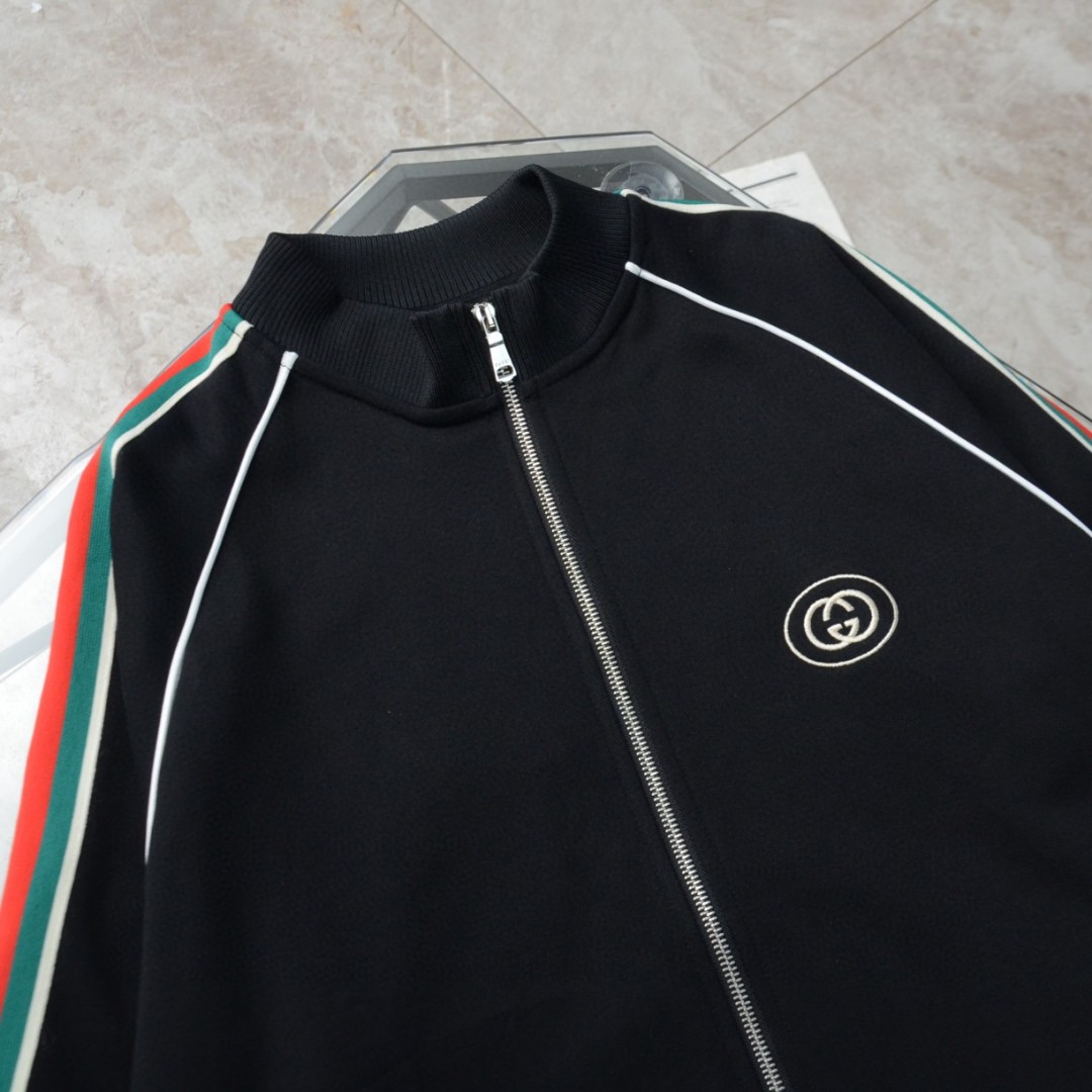 Gucci classic Double GLogo with stand collar coat hoodie