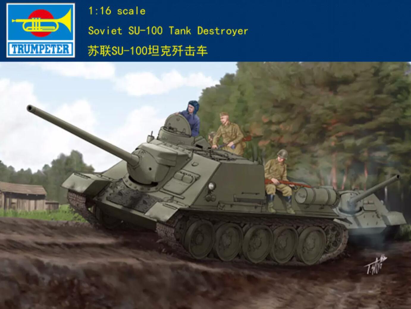 Trumpeter 1/16 00915 Soviet Su-100 Tank Destroyer